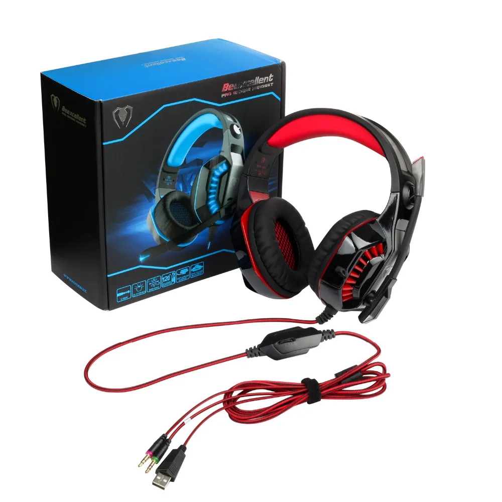 Gm-2 проводные наушники с аудио aapater для PS4 PC Складная игровой гарнитуры Шум