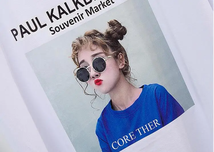 Модная хлопковая Футболка с аппликацией топы + короткие джинсы комплекты из 2