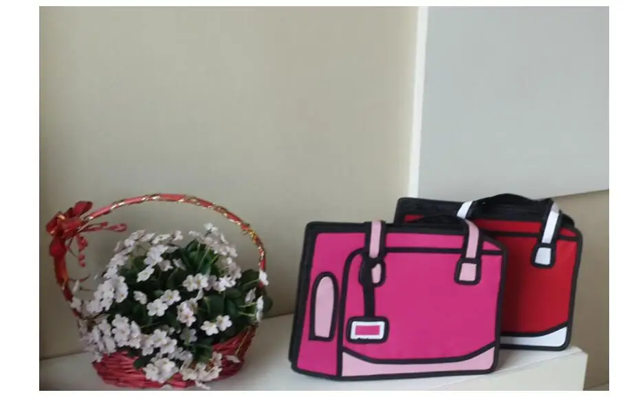 Новинка 2D сумка через плечо и сумки новинка Снова в школу Сумка с 3D рисунком