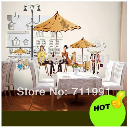 Бесплатная доставка пользовательские фрески обои для коммерческого офиса