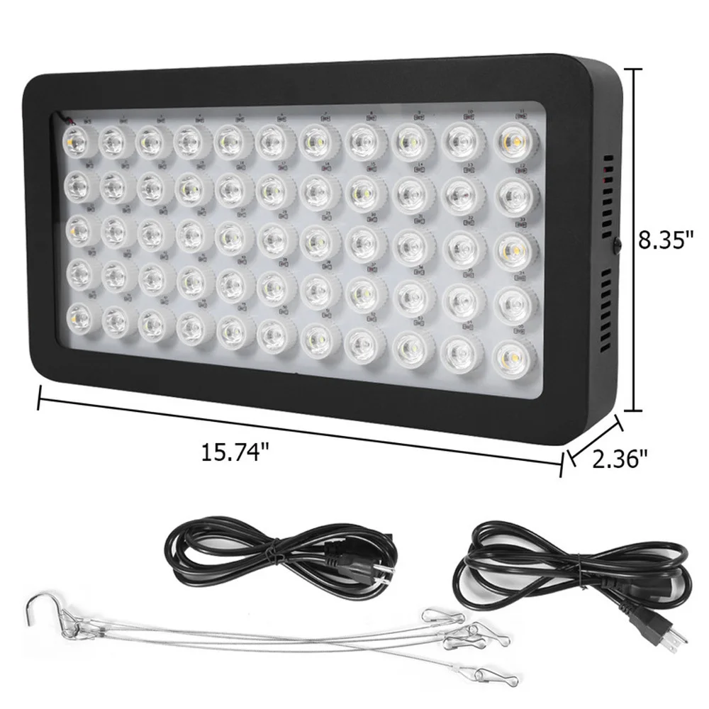 Полный спектр чаша освещение домашних животных luminine приглушить лампы 165 Вт Reef аквариумный светодиодный фонарь водных растений Коралл рост УФ и ИК светодиодный s