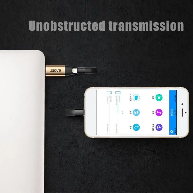 EAGET I90 64GB флеш-накопитель USB 3,0 Флешка для Lightning USB сотовый телефон планшет PC карта памяти, Флеш накопитель U диск для iPhone iPad