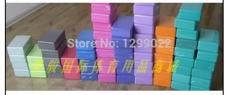 Сине-фиолетовый коврик для йоги EVA кирпичный Коврик балансировочный набор