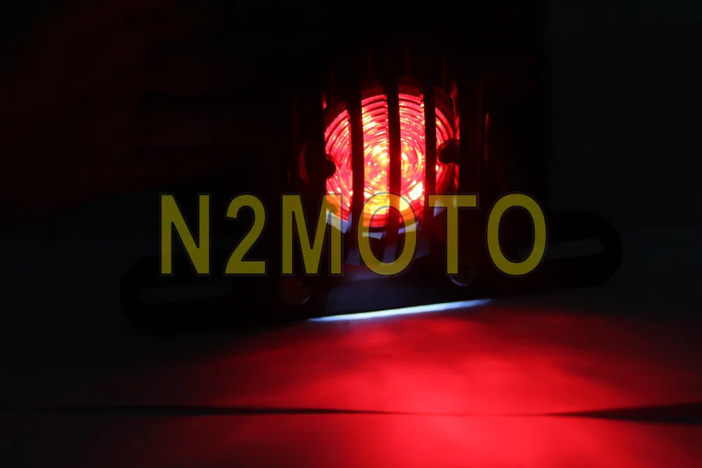 Задний фонарь с ЧПУ для мотоциклетной решетки черная светодиодсветодиодный