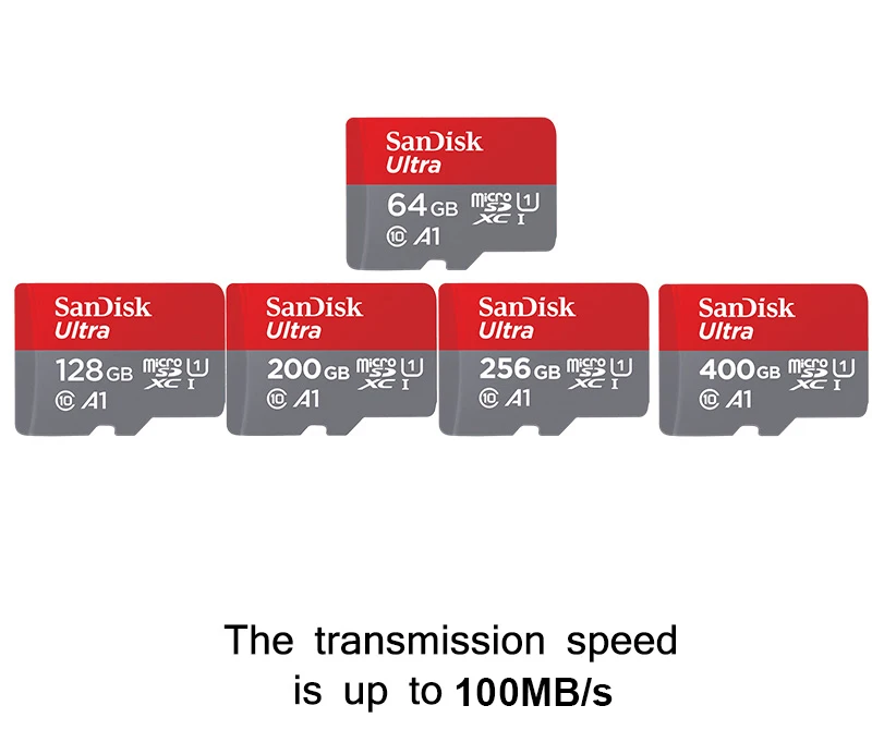Оригинальная карта памяти SanDisk 8 ГБ 16 ГБ 32 ГБ micro sd карта 64 Гб 128 ГБ 200 ГБ tarjeta microsd 32 Гб 256 Гб 400 Гб mini tf-карта