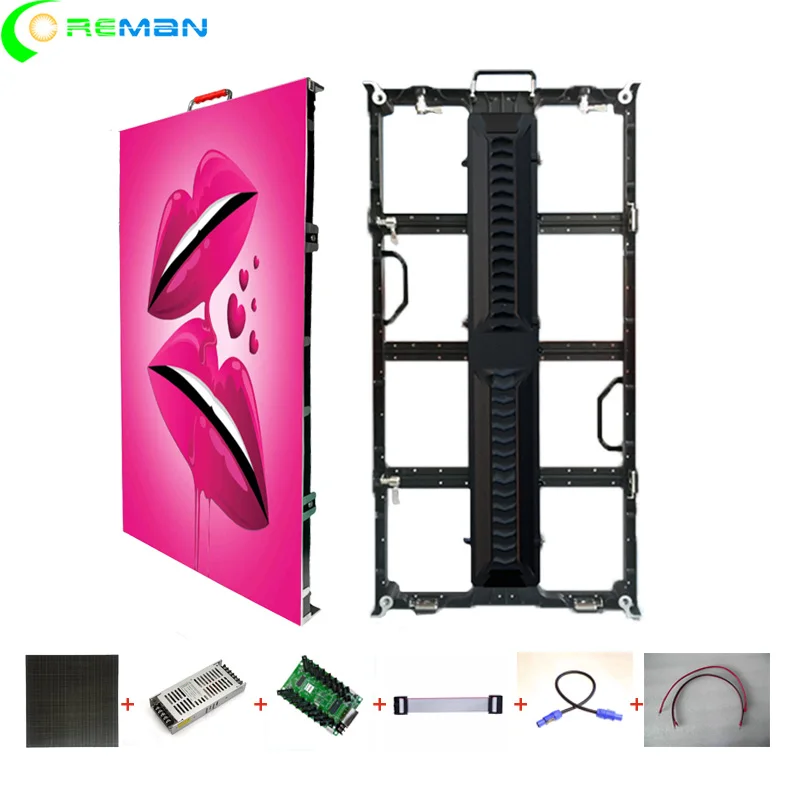 AC110V/220 В энергосберегающие P3.91 P4.81 HD RGB afficheur светодиодная Матрица рамка для