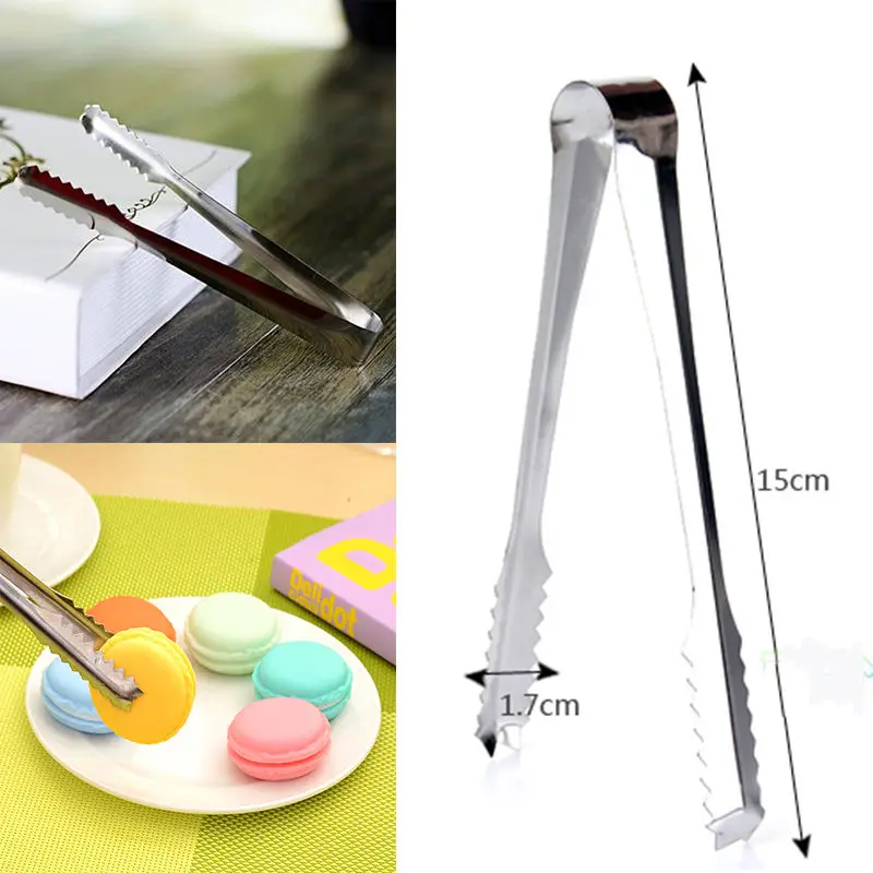 1 шт. Новый зажим для барбекю из нержавеющей стали хлеба еды льда щипцы инструмент