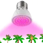 Фитолампа Е27, комнасветильник лампа полного спектра для выращивания растений, 220 В, SMD 2835, 60 светодиодов