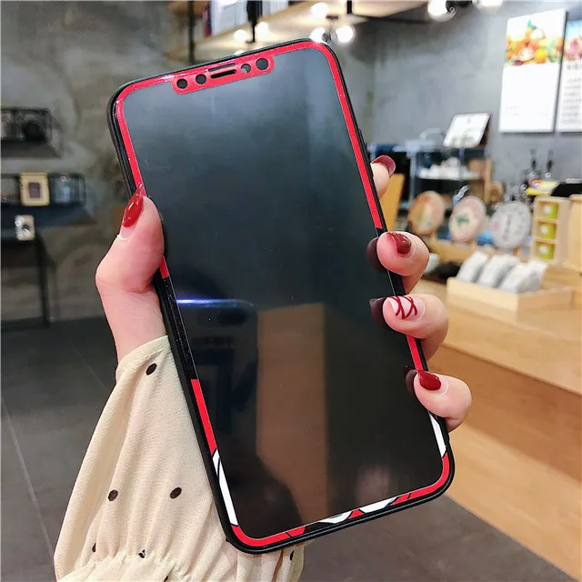 2 Защитное закаленное стекло для экрана iPhone XS Max XR X с мультяшным рисунком - Цвет: 2