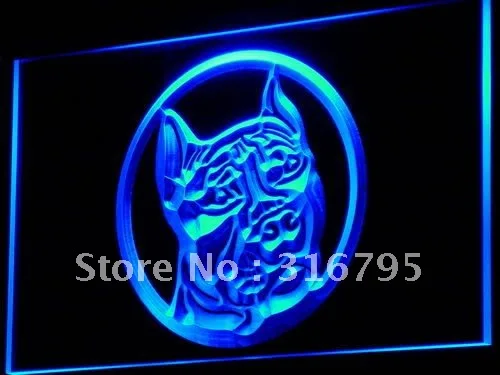 

i678 Pit Bull Dog Shop Pet Animals NR LED Neon Light Light Signs On/Off Switch 20+ Colors 5 Sizes