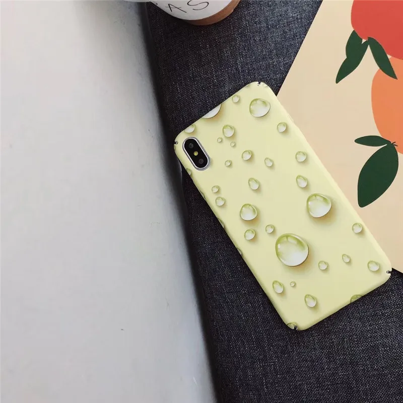 JIBAN девушка розовый капли воды телефонные чехлы для Apple Iphone 6 6s plus 7 8 плюс матовая