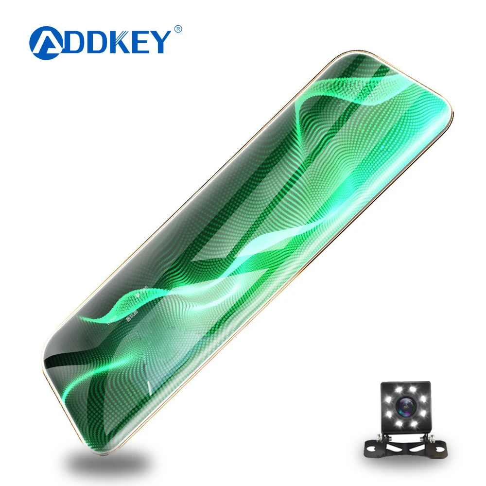 Автомобильный видеорегистратор ADDKEY, зеркало заднего вида, видеорегистратор era avtoregistrator 10 ips, сенсорный экран, Full HD 1080 P, Автомобильный видеорегистратор, видеорегистратор
