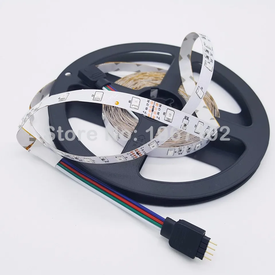 Высокая яркость 5 м Светодиодная лента 5630 5050 3528 SMD 60led/m без-Водонепроницаемый/водонепроницаемый гибкий RGB Чистый/теплый белый/красный/синий/зеленый