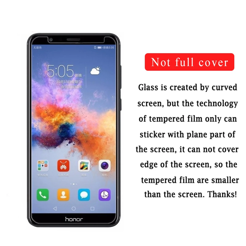 Защитное стекло для экрана honor 7x для huawei 6x 5x 4x закаленное стекло 6 7 5 4 x защитная пленка x6 x7 x5 2.5d защита закаленная пленка 9h