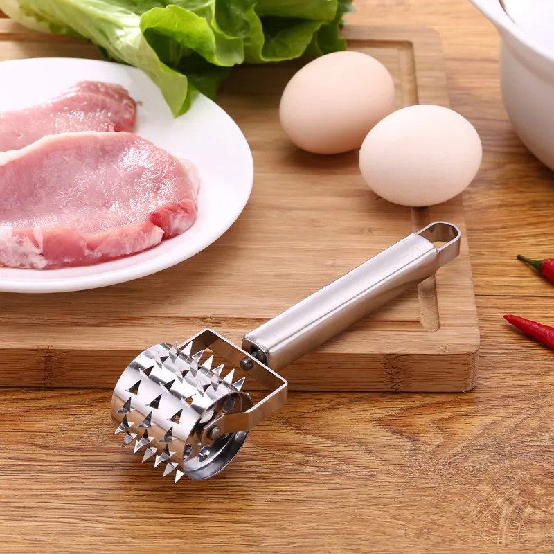 Профессия Rolling Meat Tenderizer игла из нержавеющей стали стейк говядина мясо нежная рулон игла для мяса кухонный инструмент