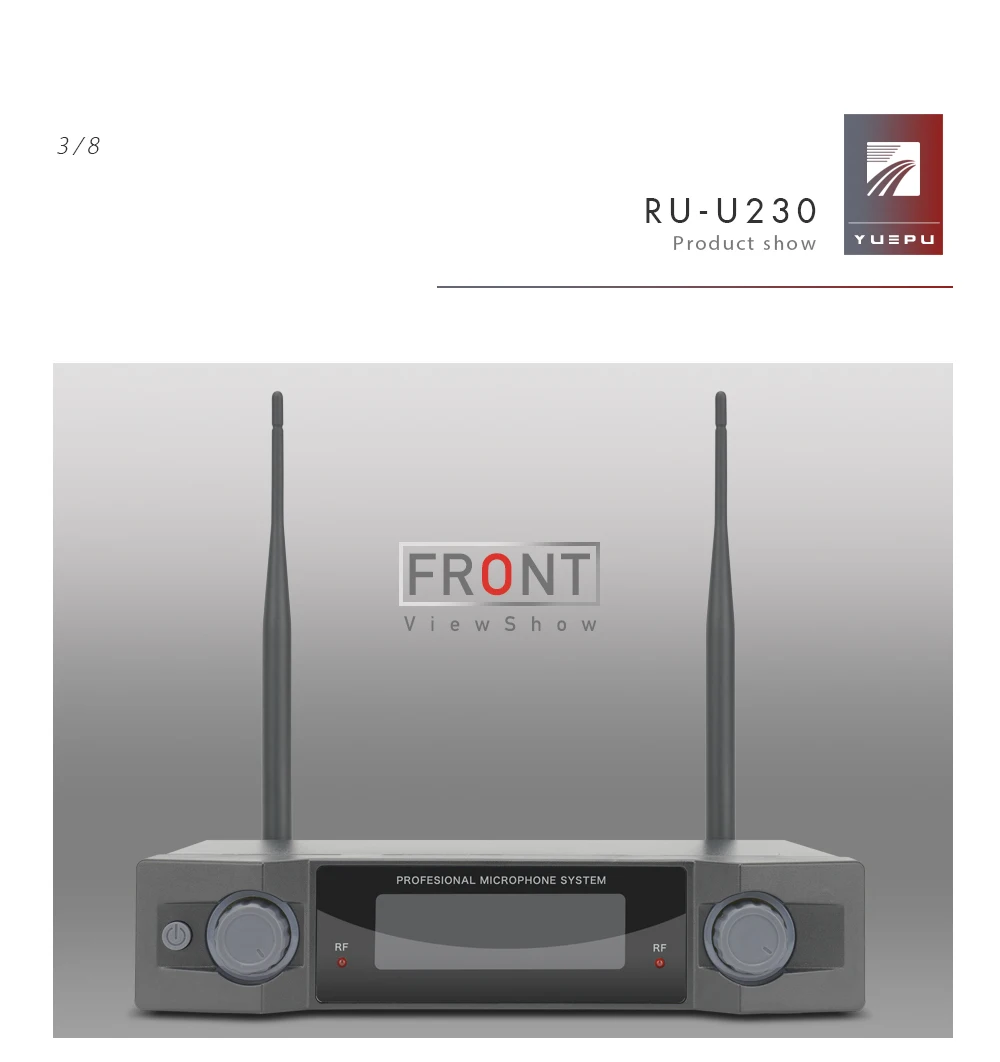 YUEPU RU-U230 профессиональный микрофон UHF Беспроводная караоке система