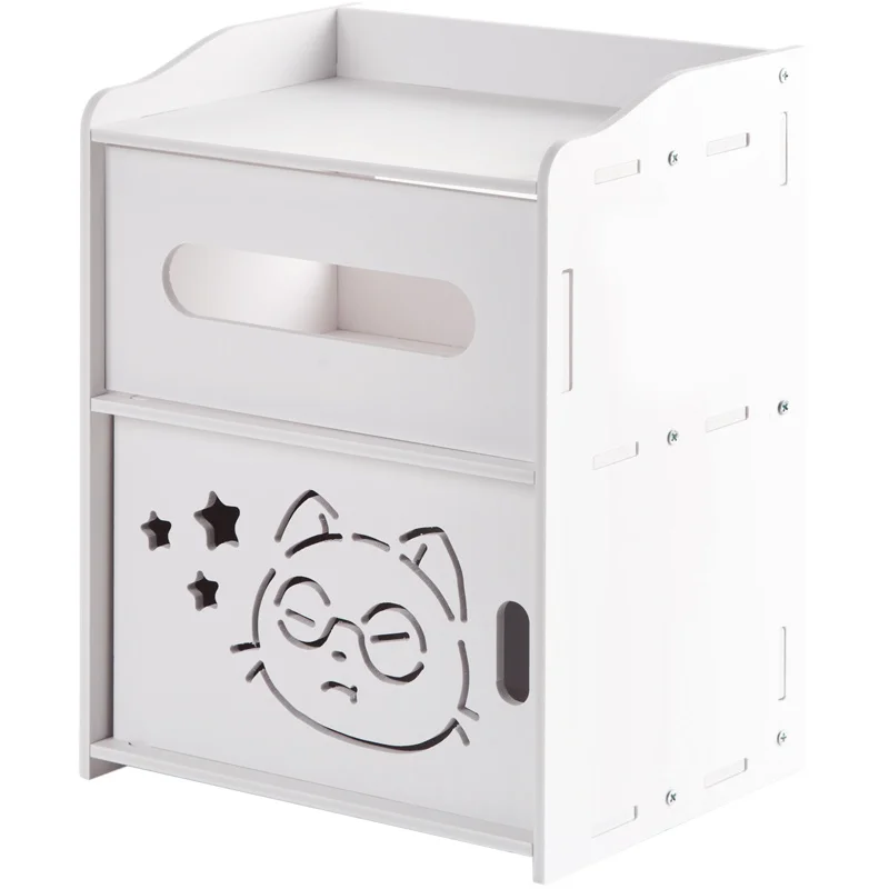 Бесплатная перфорированная настенная коробка для туалетной бумаги полка