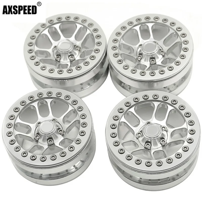 1 шт./4 шт. 9 дюймовые колесные диски Beadlock из сплава для 1/10 RC Crawler SCX10 F350 D90 #44|Детали и