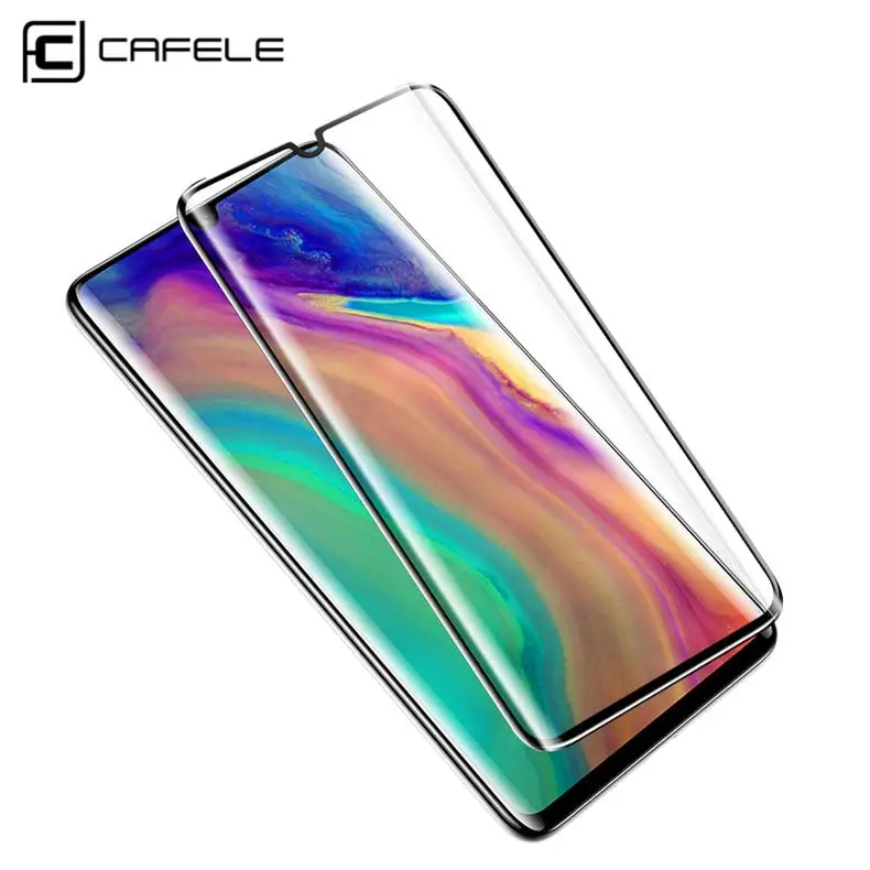 Закаленное стекло CAFELE для huawei P30 Pro, защита экрана, полное изогнутое 6D Защитное стекло для huawei P30pro HD, прозрачная пленка - Цвет: HD Clean