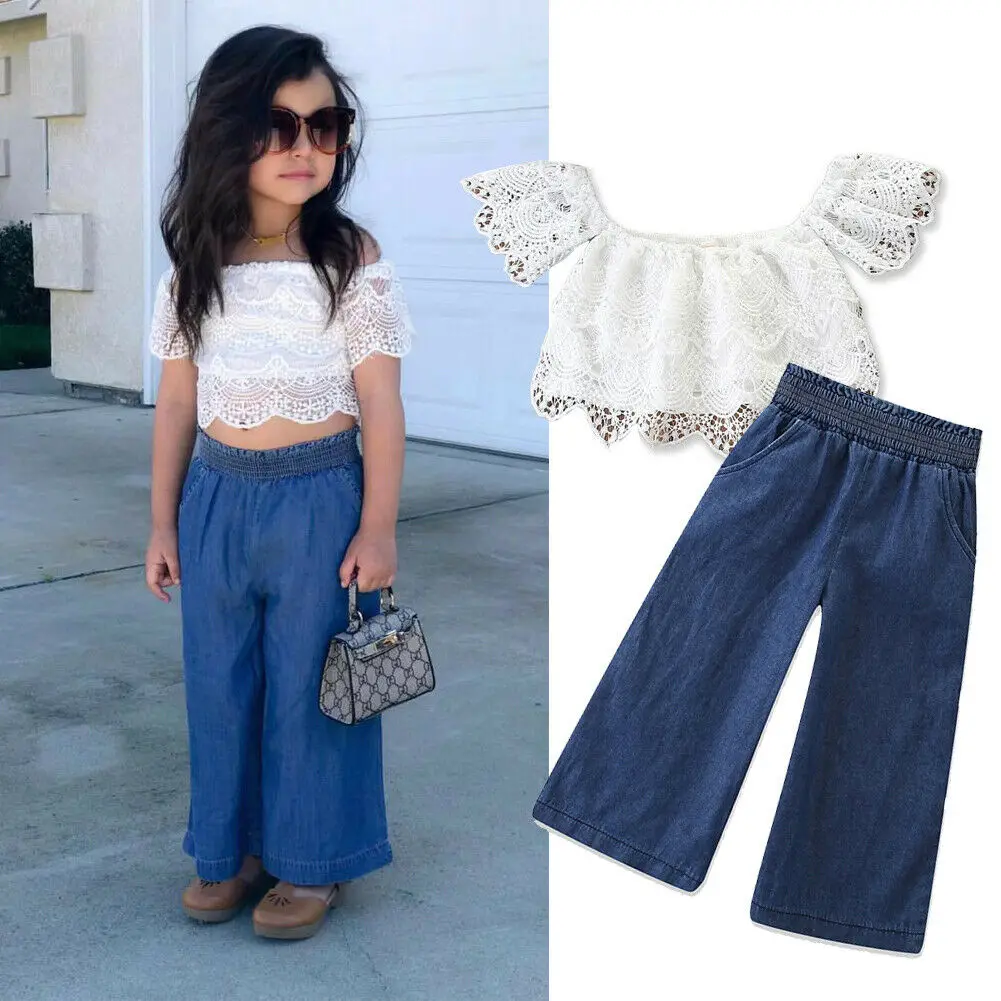 Комплект для малышей коллекция 2019 года одежда маленьких девочек Кружевная