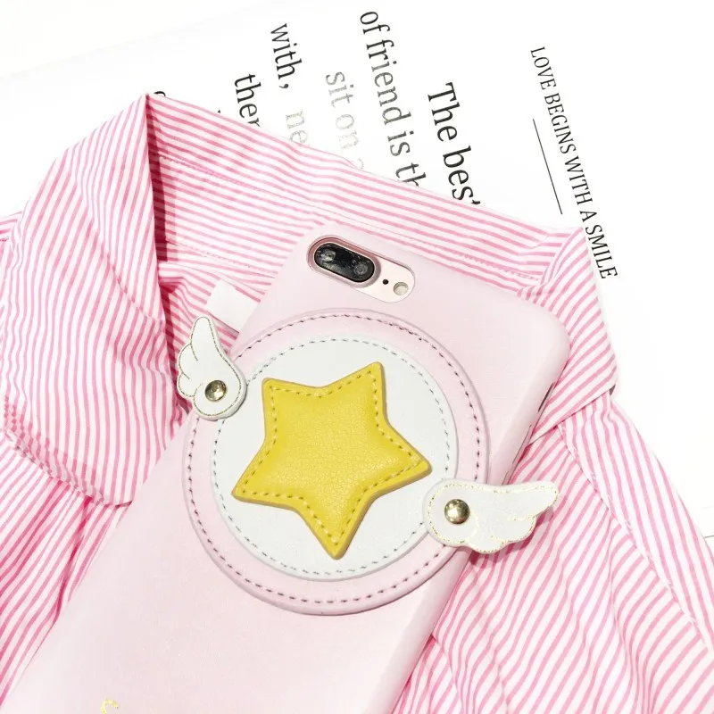 GYKZ мультяшный чехол для телефона iPhone 8 7X6 6s Plus Cardcaptor Sakura задняя чехол для iPhone 7 Крылья Ангела Кортикальные Feel Fundas