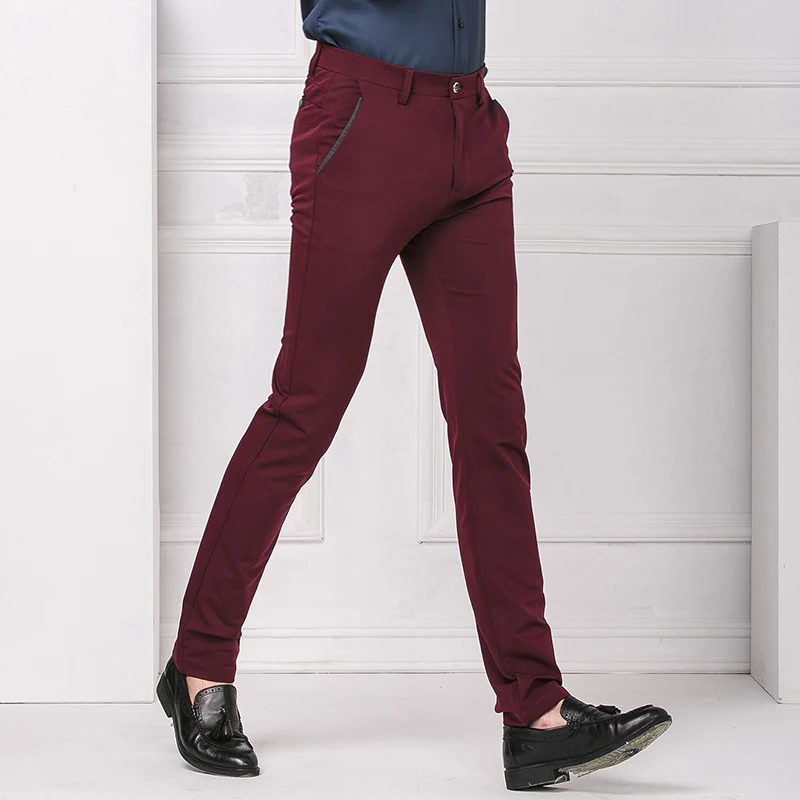 Мужские брюки карандаш эластичные большого размера|men suit pants|suit pantspants slim |