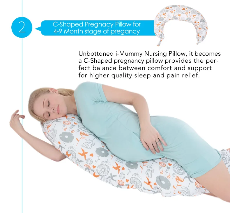 Подушка для кормления i-baby, подушка для поддержки материнства, подушка для полного тела для беременных, подушка для сна для беременных с моющимся чехлом