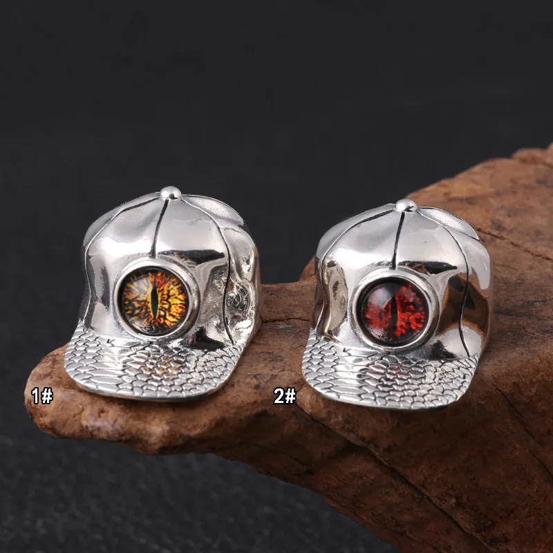 

s925 pure silver fashion Eye of the personality hipster mordor hat jewelry pendants Thai silver