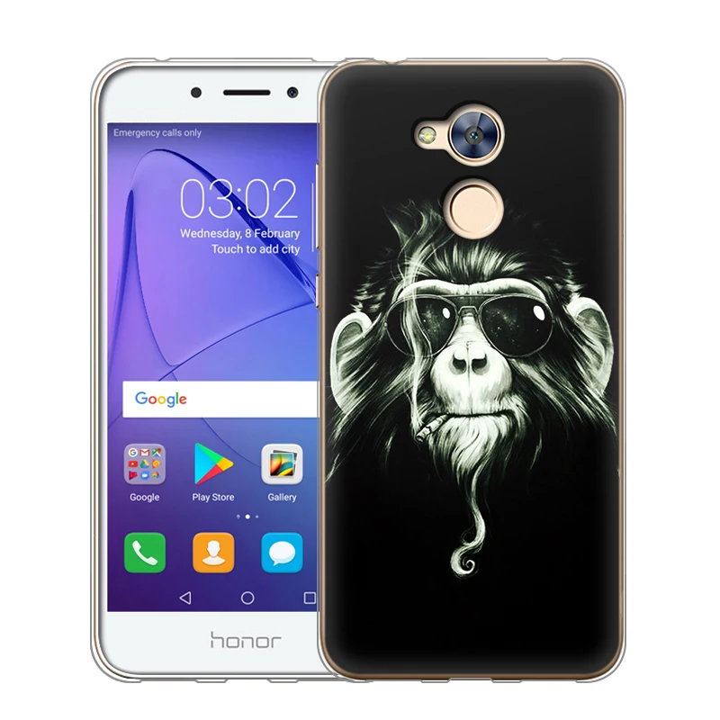 Чехол EiiMoo для Huawei Honor 6A силиконовый чехол с прозрачными краями милый мягкий