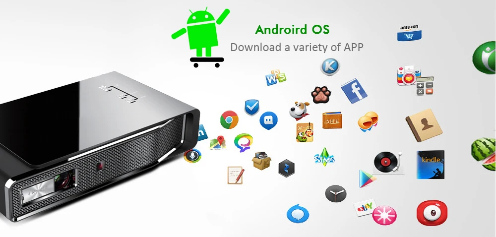 Умный Android wifi видео домашний кинотеатр светодиодный портативный мини HD DLP 3D проектор ТВ коробка для Full HD 1080P HDMI 4K с IP tv Live tv