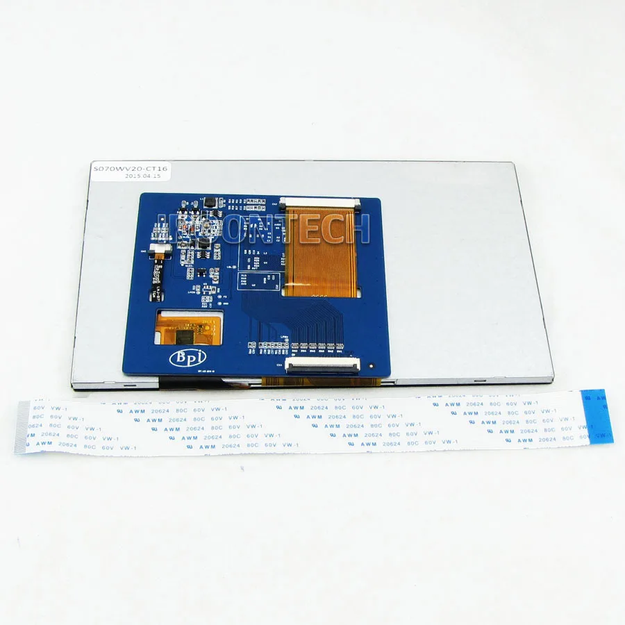7 дюймов &quotLVDS ЖК дисплей с сенсорным экраном для банан PI M1 BPI 800*480 пикселей ffc