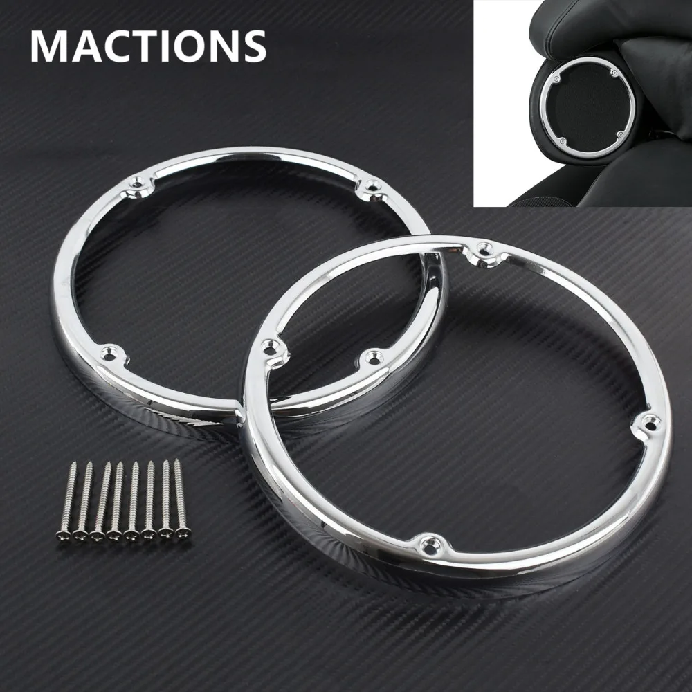 

Хромированная накладка на динамик для багажа Tour для Harley Touring Electra Glide Ultra Limited Tri Glide 14-19 FLHTCU FLHTK