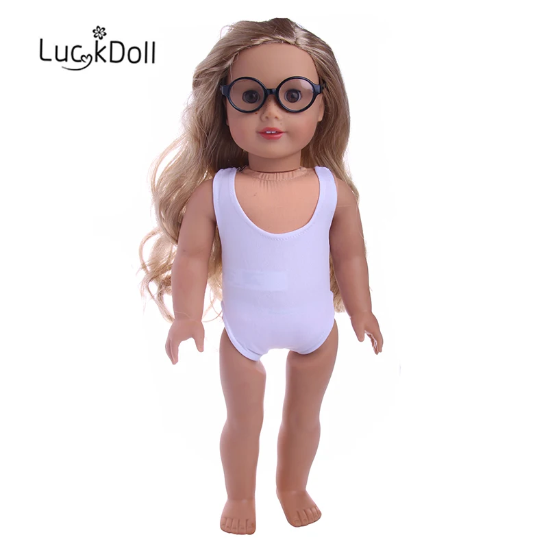 Круглые очки LUCKDOLL однотонные подходят для детей размером 18 дюймов размер 43 см