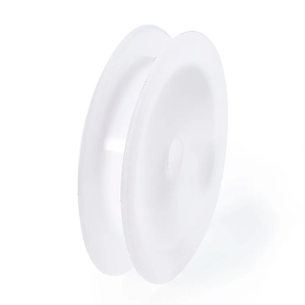 50 шт пластиковые пустые катушки для проволоки белые шпульки ниток ювелирные