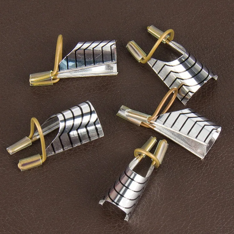 1 коробка/5 шт. многоразовая алюминиевая Форма для ногтей|nail forms|forms for nailsreusable nail forms
