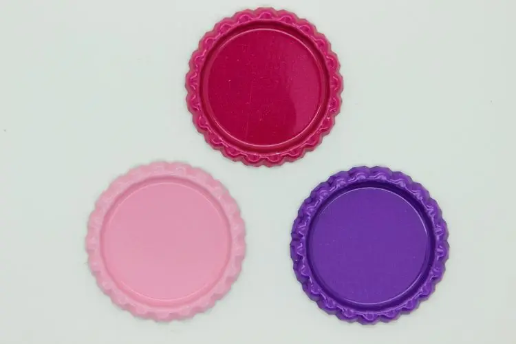 1 дюйм бесплатная доставка флэш крышка двусторонняя цветная прозрачная