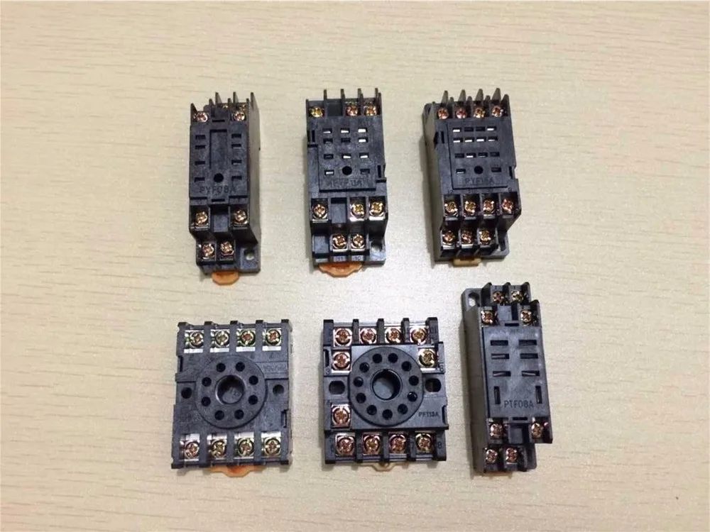 

2pcs Miniature Relay Socket Base PYF08A PYF11A PYF14A PTF08A PTF14A PF083A PF113A Socket For Intermediate Relay