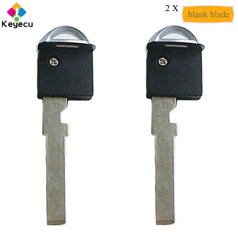 Замена пары KEYECU Uncut Smart Prox аварийный вставной пустое лезвие ключа FOB для Nissan GTR 2009 10
