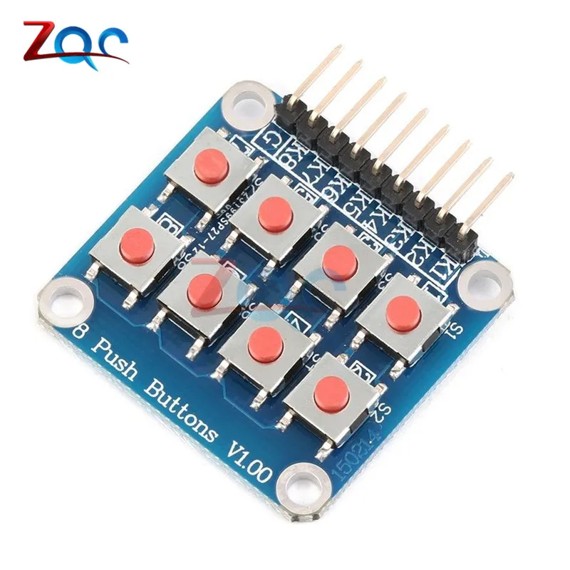 2x4 клавиатуры 4x2 8 кнопочных кнопок V1.00 кнопочная Матрица Кнопка для Arduino AVR PIC 2*4 |