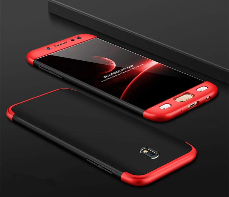BONVAN 3 в 1, полный защитный чехол для samsung Galaxy J7, J5, J3 Pro, J7Pro, жесткий чехол с эффектом потертости для samsung j7, европейская версия, чехол
