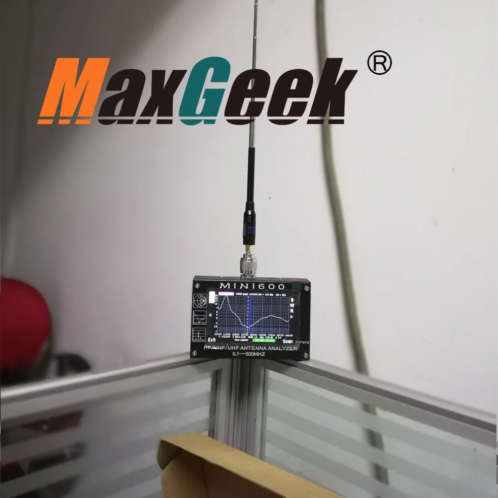 MINI600 HF/VHF/UHF антенный анализатор 0,1-600 MHZ с 4," TFT lcd сенсорным экраном