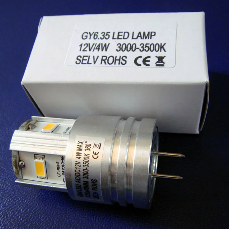 Высокое качество led GY6.35 лампы 12 В 4 Вт Высокая мощность 5630 SMD G6.35 светодиодные GU6.35 GY6