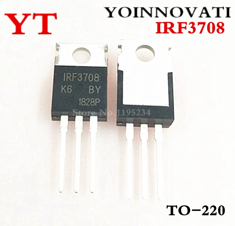 50 шт./лот IRF3708 3708 IC TO-220 лучшее качество | Электронные компоненты и принадлежности