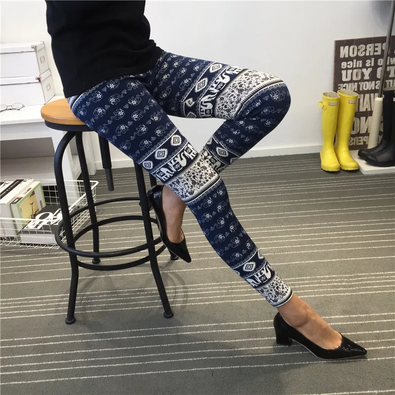 Женские леггинсы с цветочным принтом HSA узкие легинсы в клетку недорогие