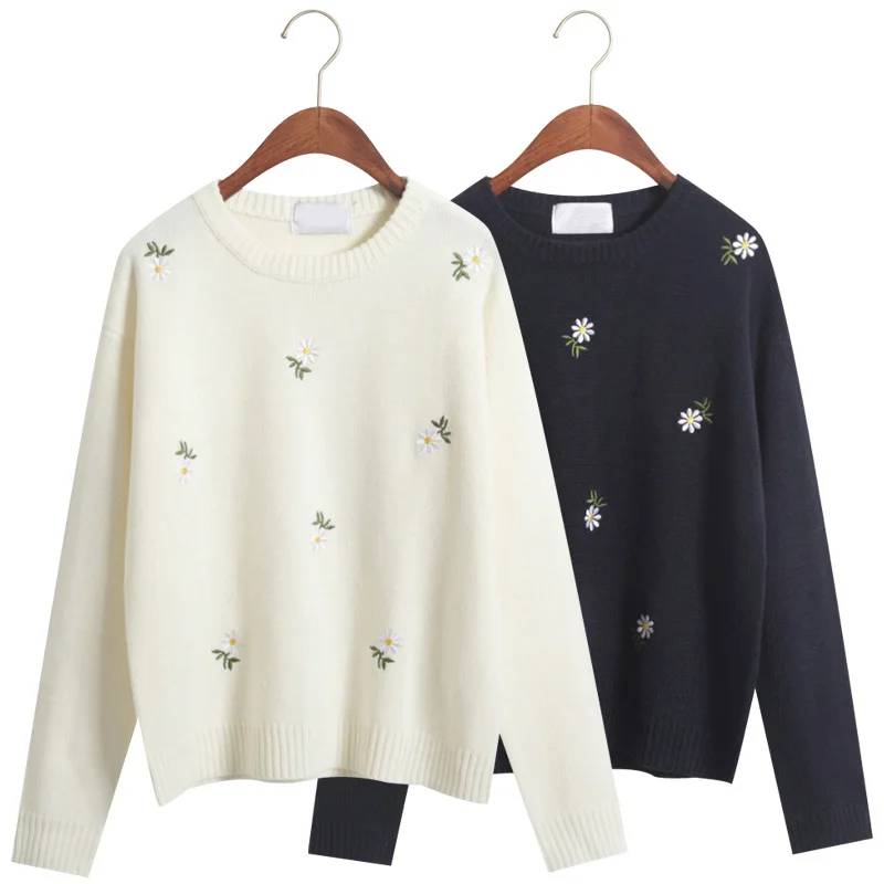 Новый Для женщин Свитеры для осень 2018 Foral печатных одежда с длинным рукавом Мода