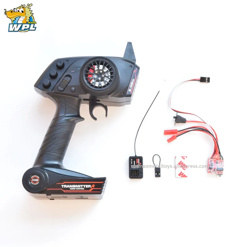Control Receiver ESC WPL обновленный передатчик OP фитинг аксессуары полномасштабный пульт дистанционного управления модель/модель корабля общего назначения 3 канала передачи - Цвет: Control Receiver ESC