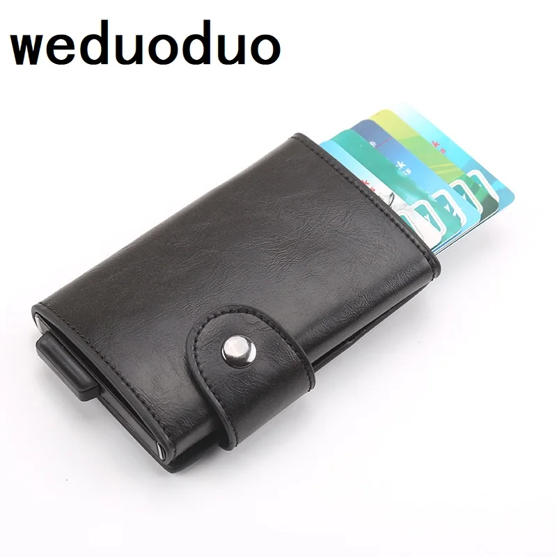 Weduoduo Новый RFID блокирующий держатель для кредитных карт мужчин Алюминиевый