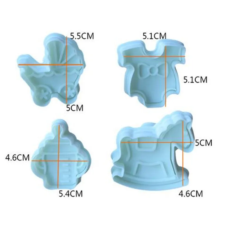 Комплект детской одежды из 4 предметов для Тип Пластик пресс-формы выпечки Кухня