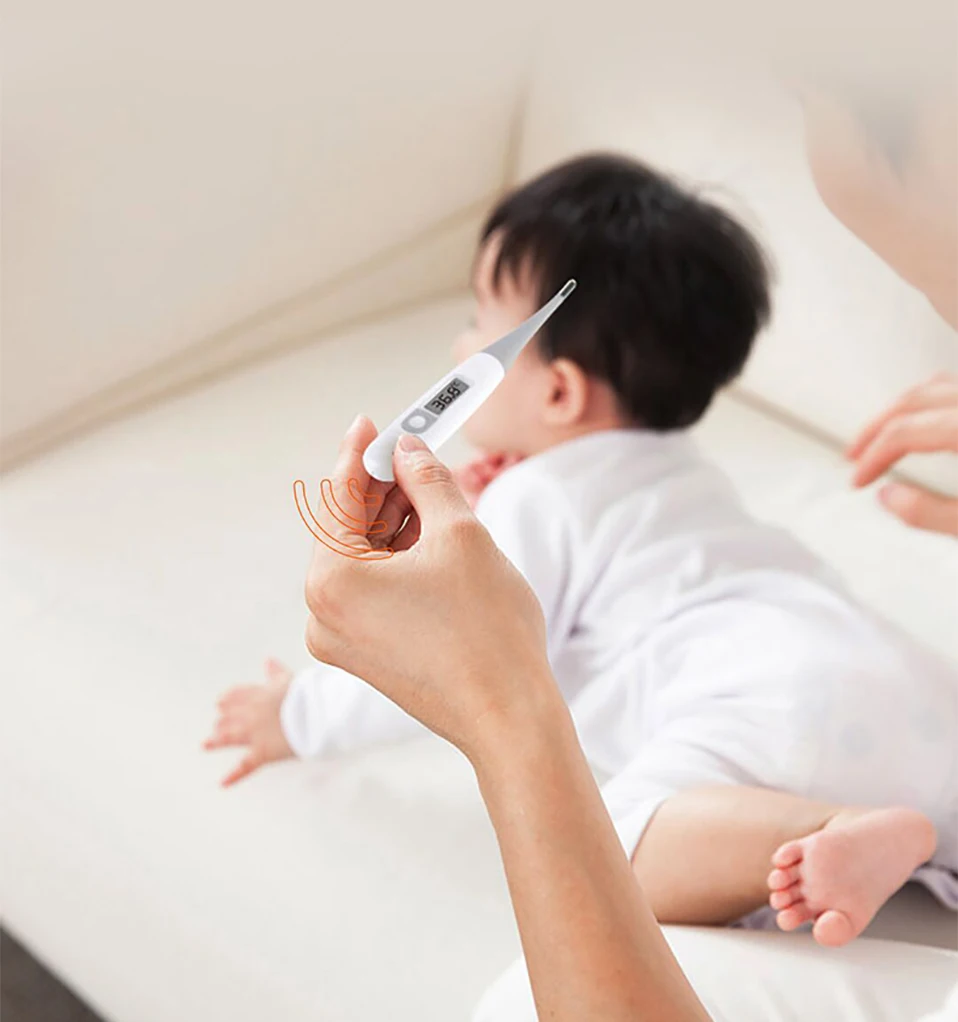 Xiaomi iHealth, медицинский детский Высокочувствительный светодиодный термометр, Электрический термометр для подмышек/оральных мягких головок, термометр для взрослых и детей