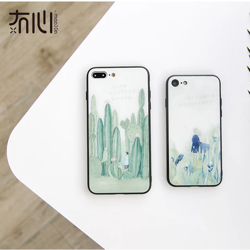 Maoxin Новый чехол для телефона iPhone X XS 8 8plus 7 7plus мальчик с гитарой закаленное стекло